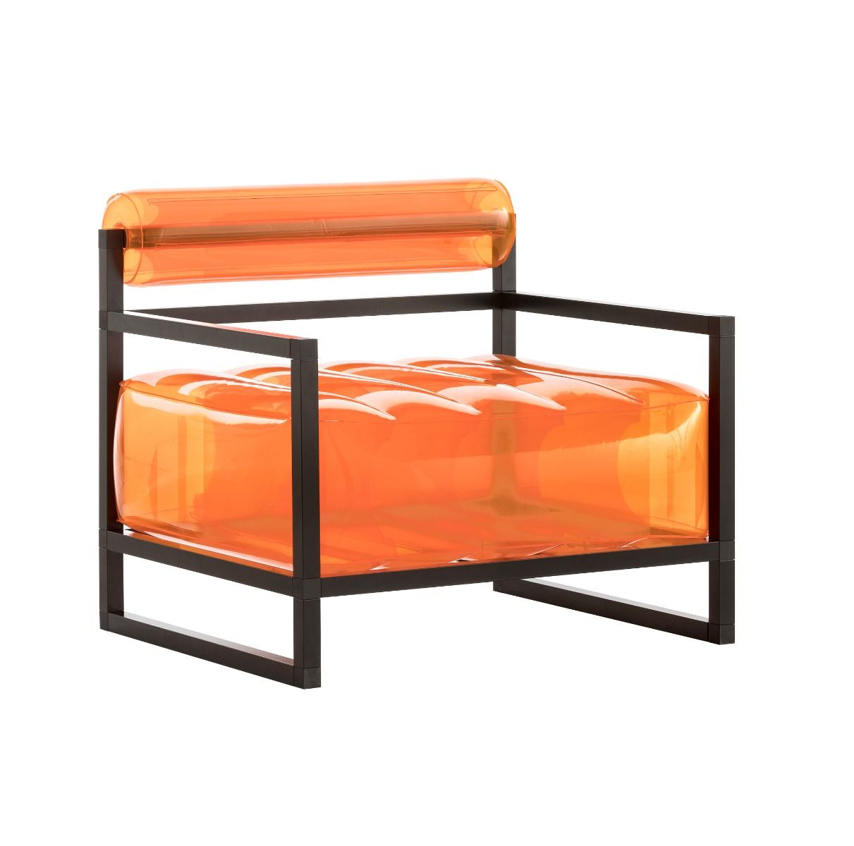 fauteuil gonflable orange